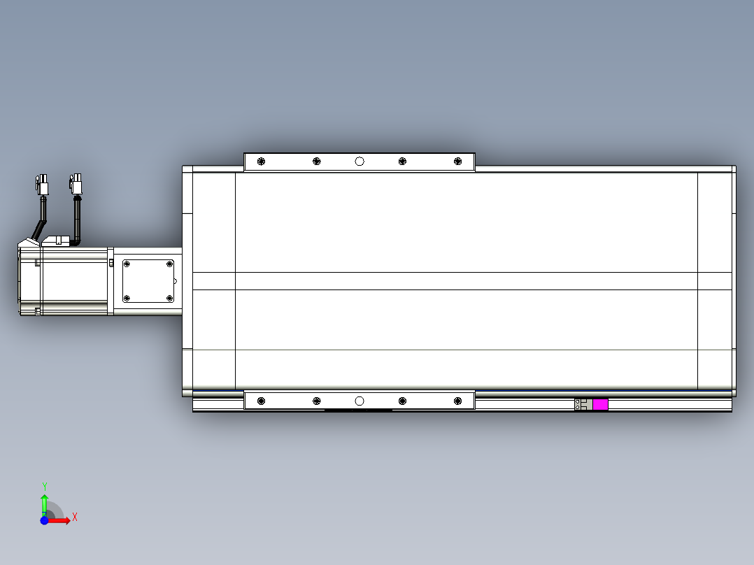 VF丝杆传动-一般环境VF27-Lxx-C-S250-BC-ZP75-C3前视图