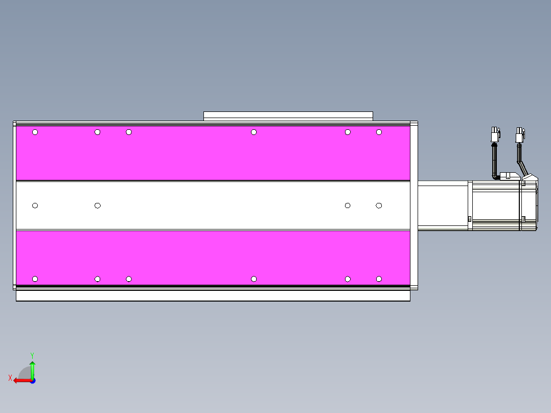VF丝杆传动-一般环境VF27-Lxx-C-S250-BC-ZP75-C3后视图