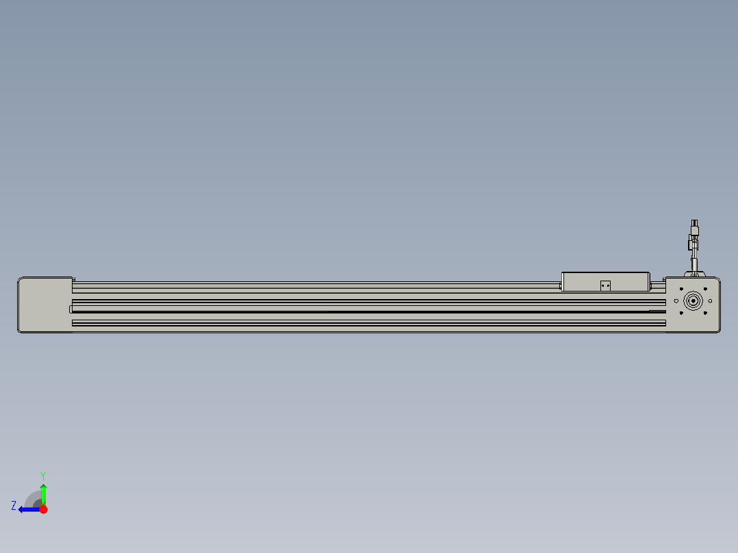 威洛博直线电机模组EB6-L140-S700-L-P40-MS3右视图