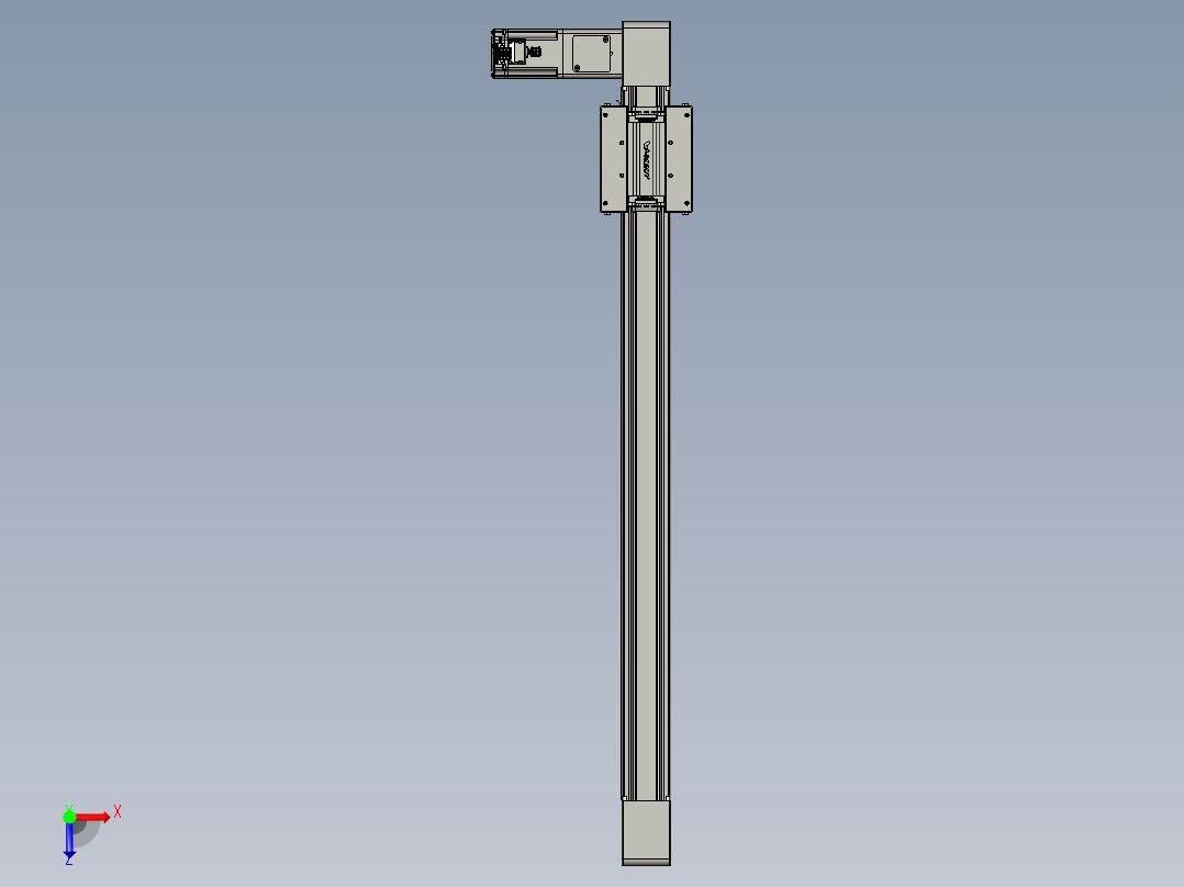 威洛博直线电机模组EB6-L140-S700-L-P40-MS3俯视图