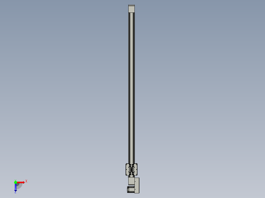 威洛博直线电机模组EB8-L100-S1900-BL-P75-MS3俯视图