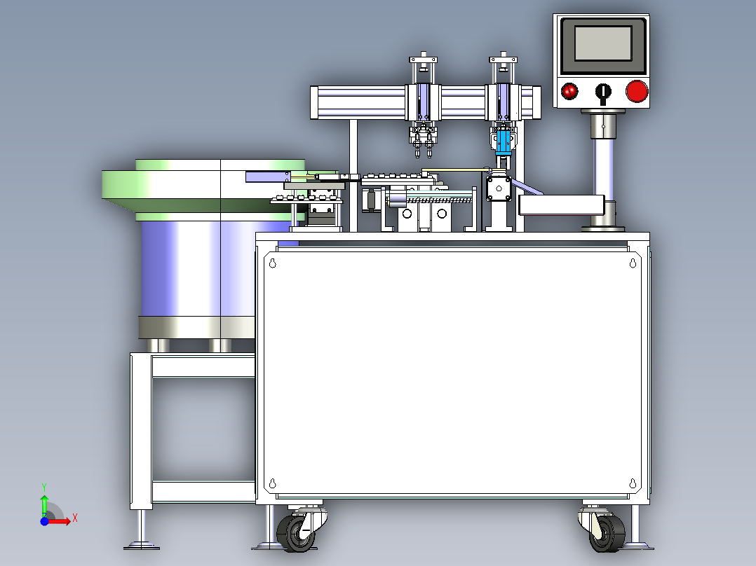 弹性薄板振动上料（自动焊接机）前视图