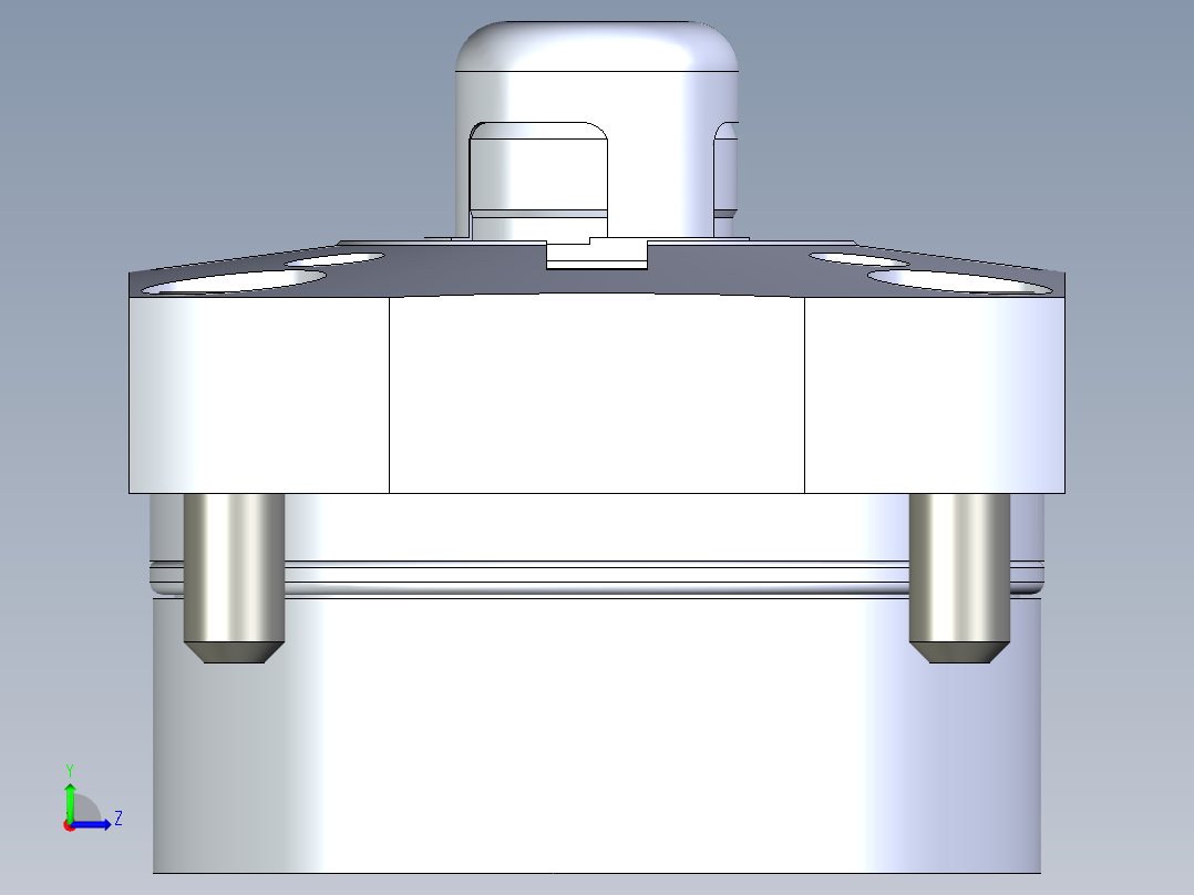 KOSMEKSFK3170-G多系列多零件图纸模型左视图