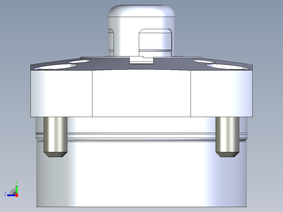 KOSMEKSFK3170-G多系列多零件图纸模型右视图