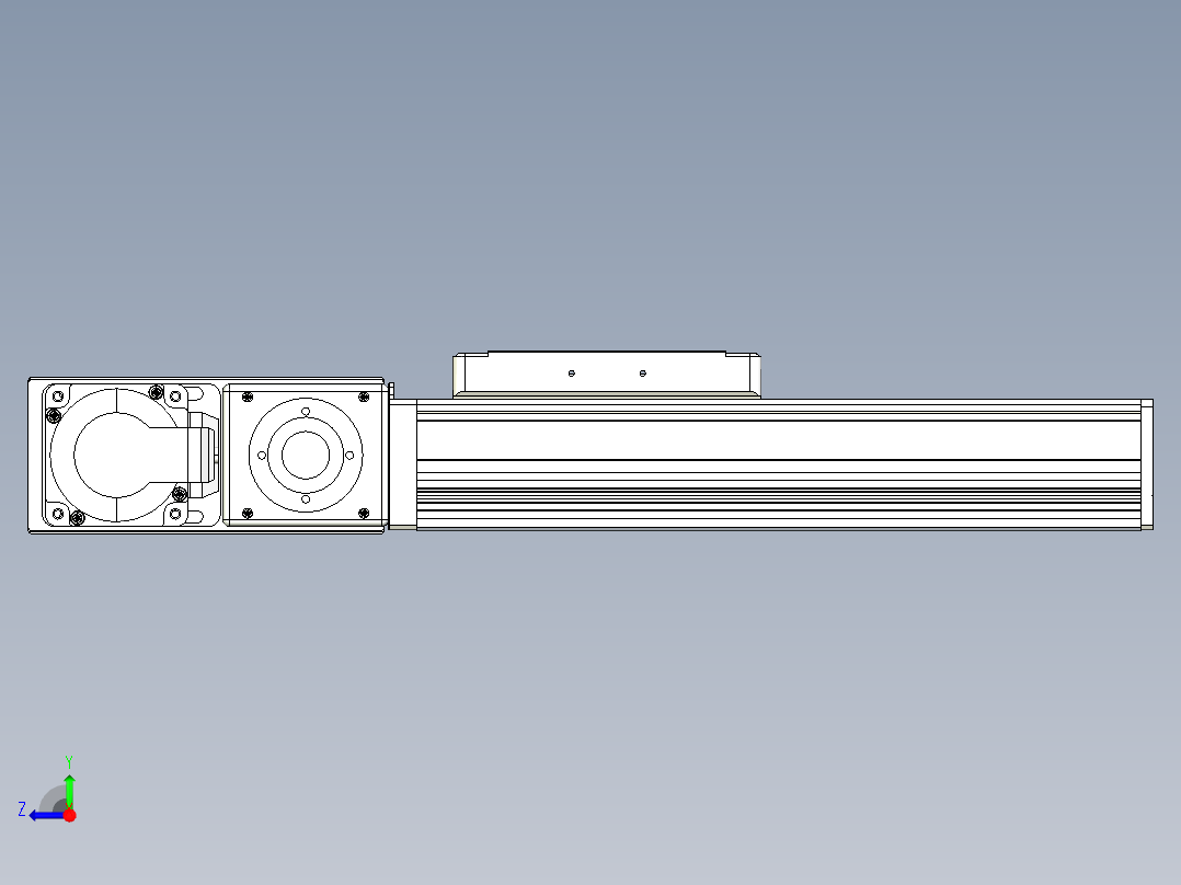 同步带全封闭直线模组TPA-HCB-105D-90-L100-ML-C-P20-N3右视图
