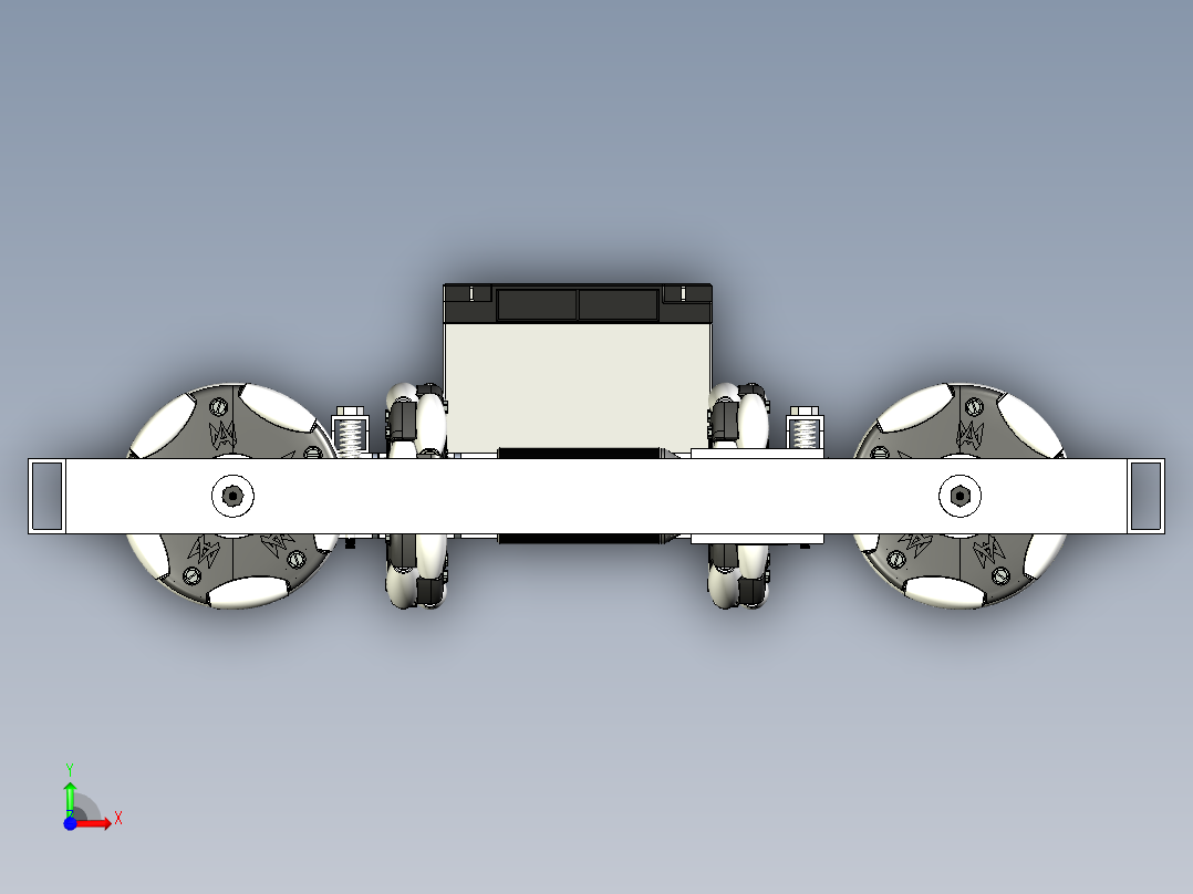 team 7501 off-season全向轮机器人车前视图