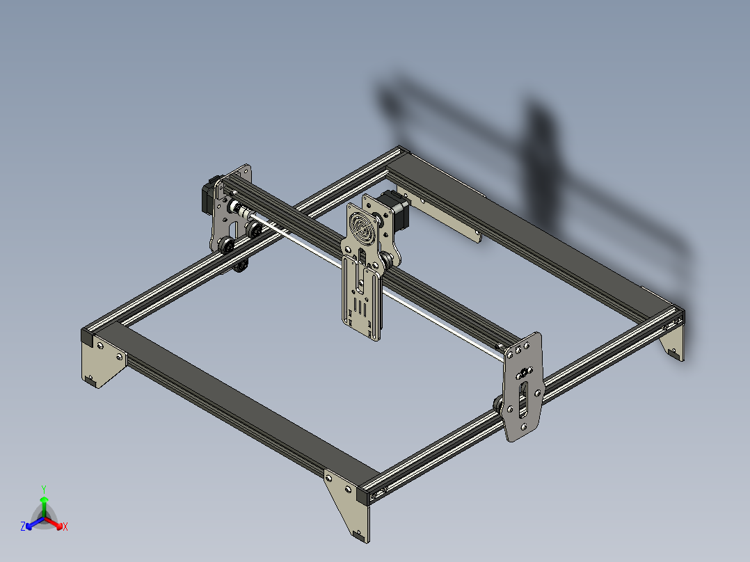Atomstack A5 3d打印机2 (2)正等轴测图