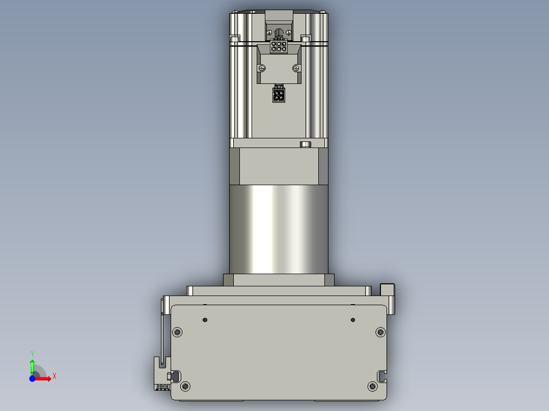 东锦齿条传动DH175G-L167-S7600-BU-减速机+750W前视图