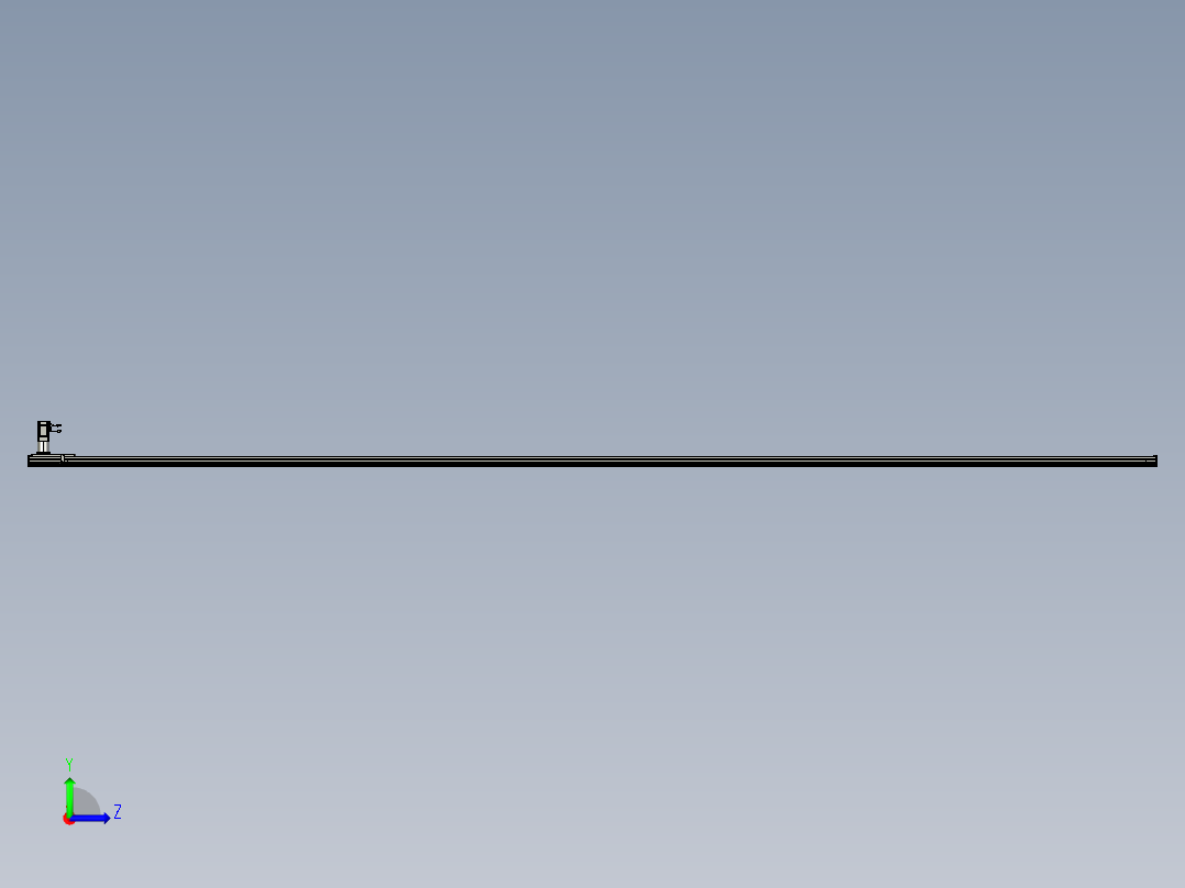东锦齿条传动DH175G-L167-S7600-BU-减速机+750W左视图