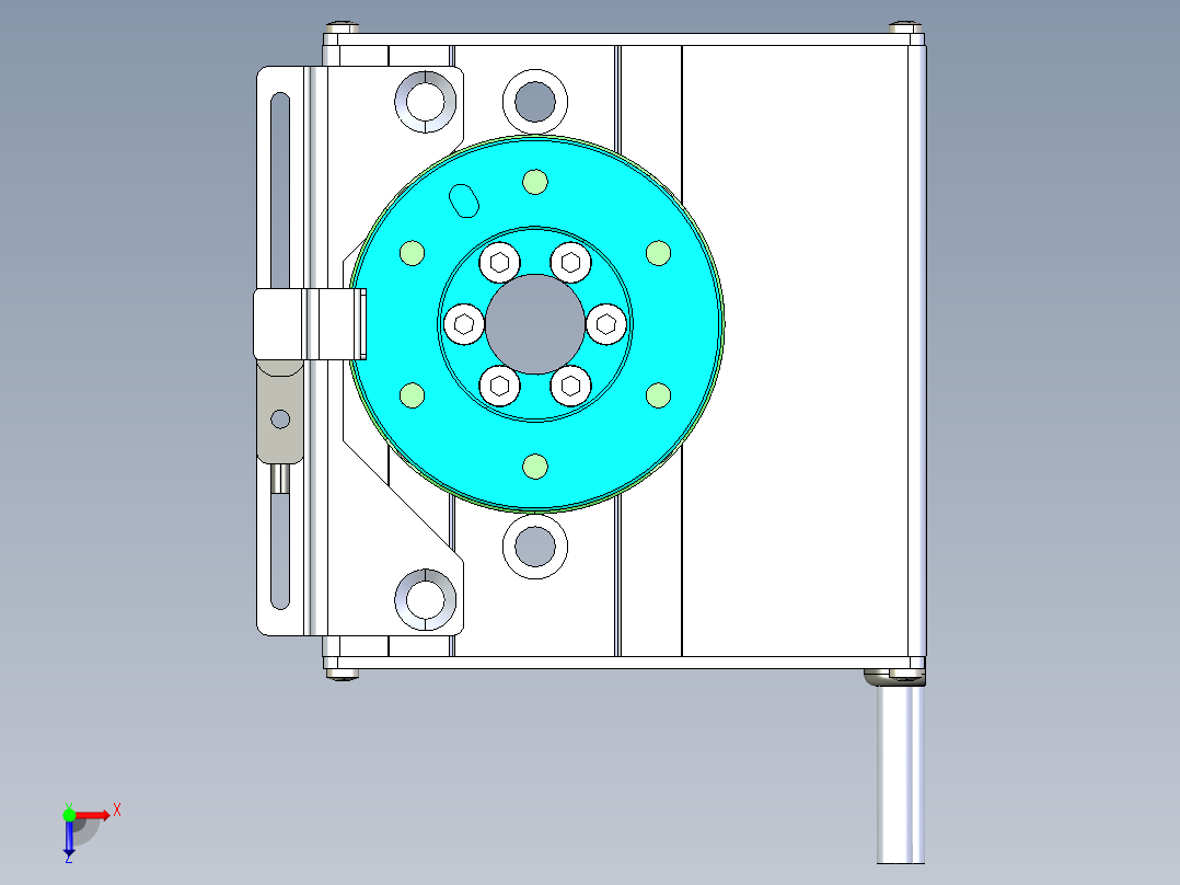 威洛博LNR电动转台LNR30-H-K-S-N俯视图