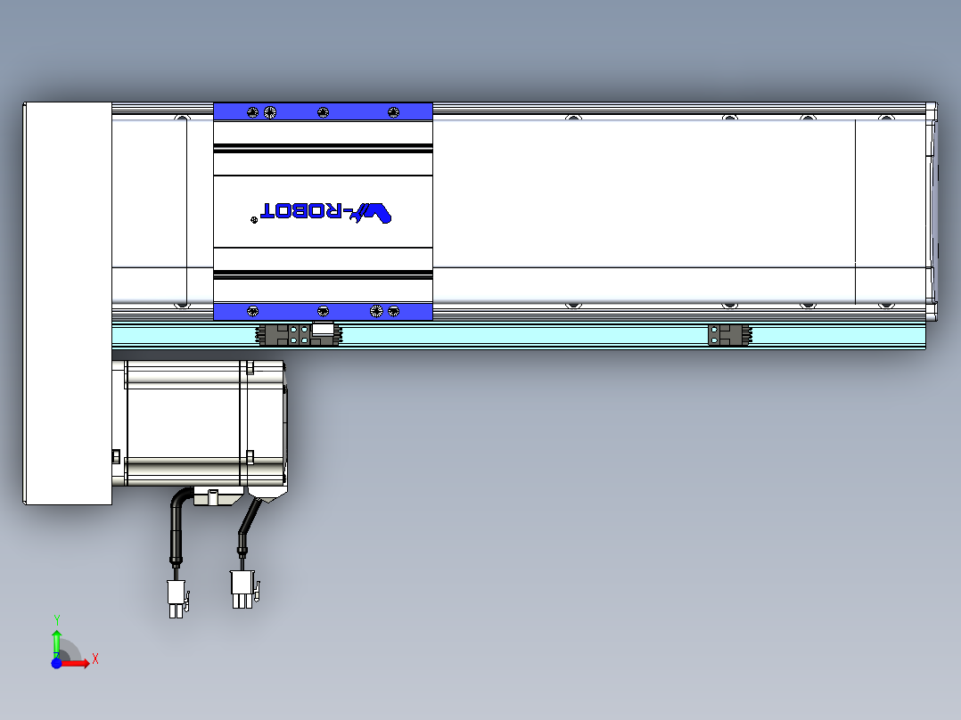 VF丝杆传动-一般环境VF14-Lxx-C-S250-BL-ZP75-C3前视图