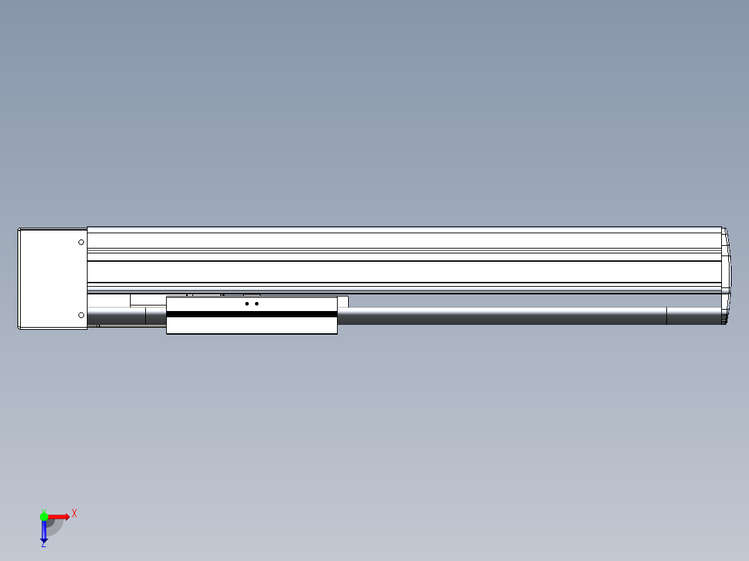VF丝杆传动-一般环境VF14-Lxx-C-S250-BL-ZP75-C3俯视图