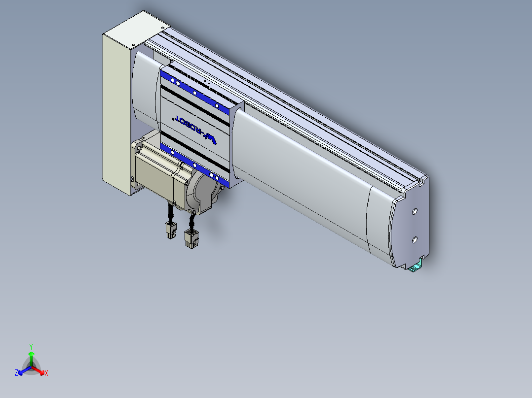 VF丝杆传动-一般环境VF14-Lxx-C-S250-BL-ZP75-C3正等轴测图