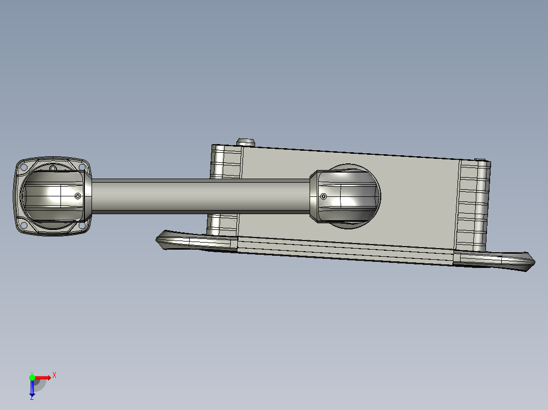向下顶座+90度箱体连接器+控制箱俯视图