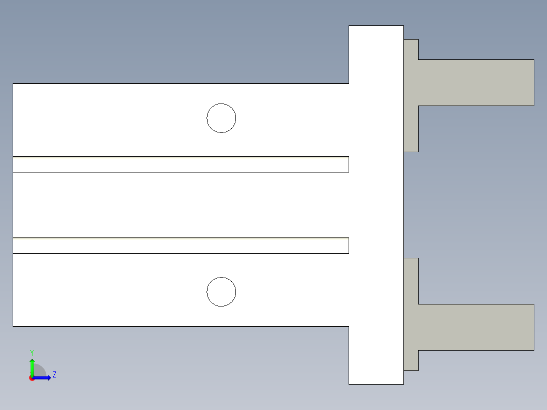 MHZL2-20D2-X4左视图