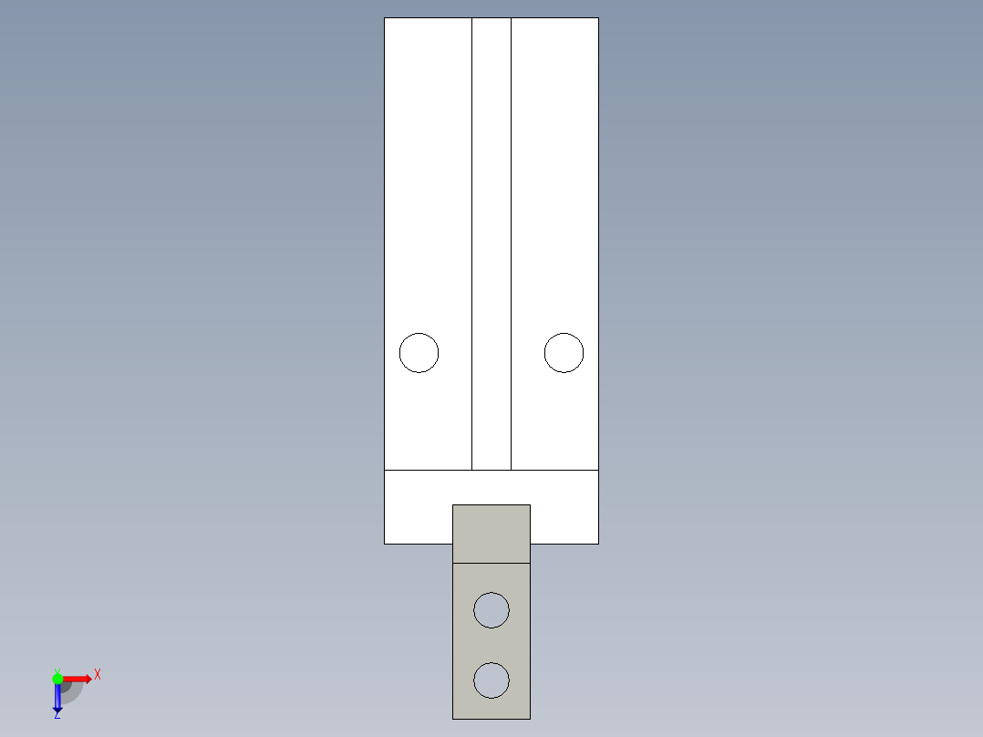 MHZL2-20D2-X4俯视图