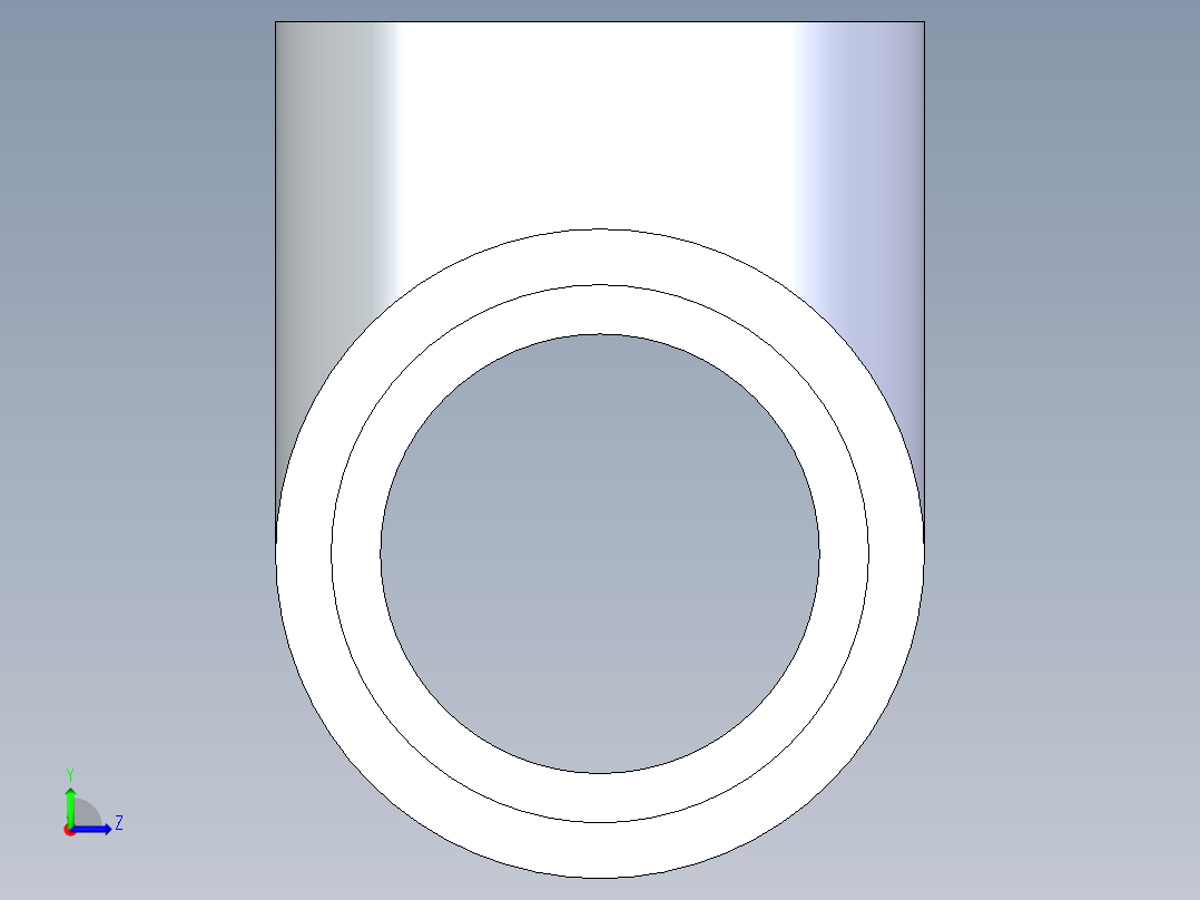 聚氯乙烯配件03-Sch80_Tee_SxSxFPT_802-020_2in左视图