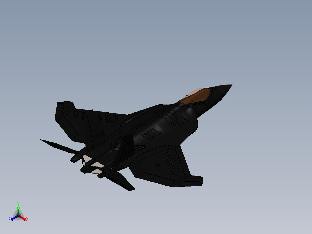 FC-17战斗机正等轴测图