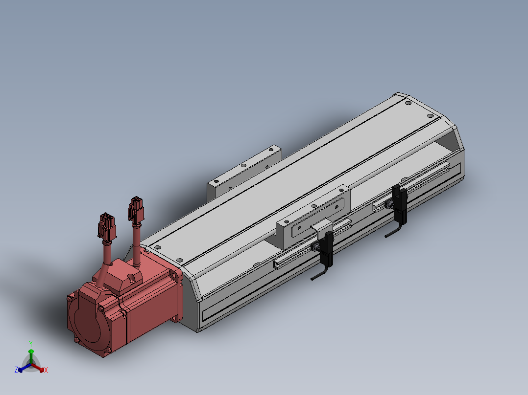 精密模组MY120-T10-100L-BC-P20B-C4-C正等轴测图