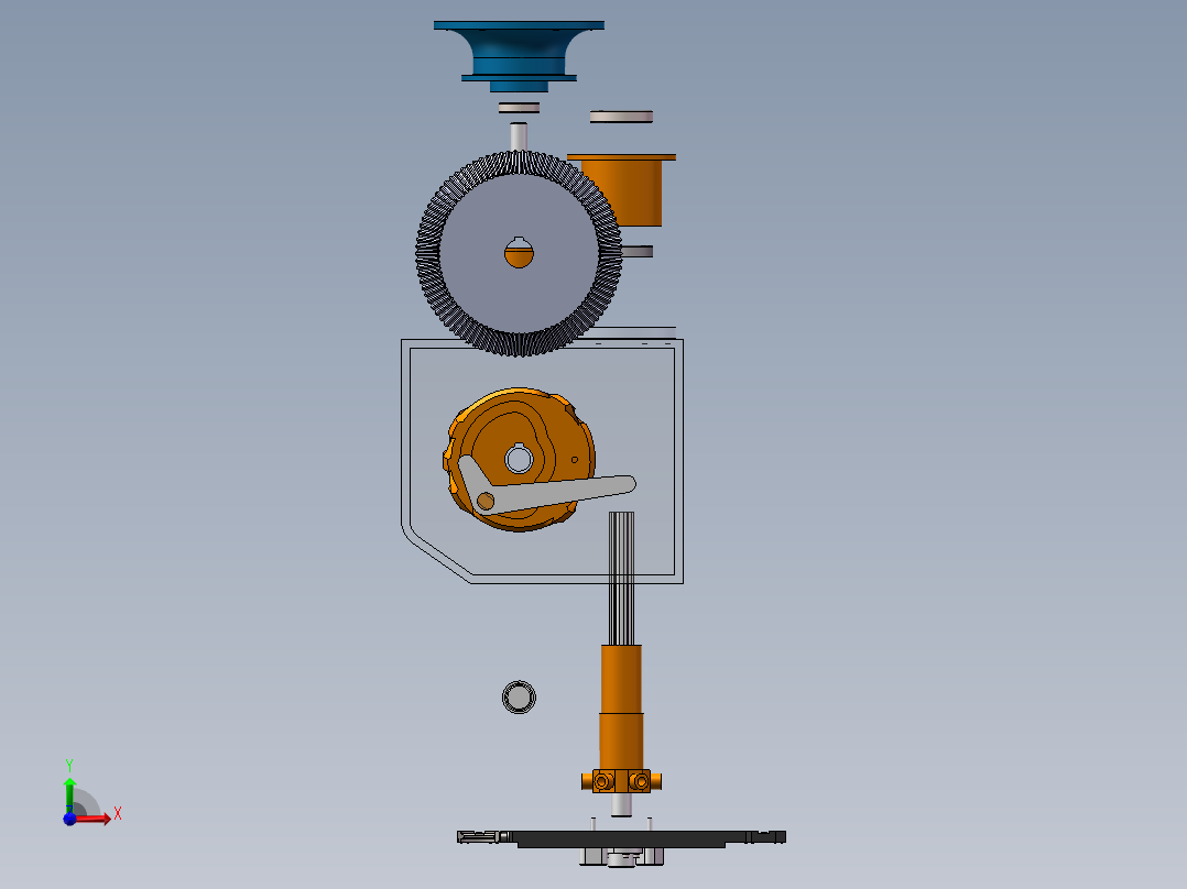 自动换刀装置图纸下载 20前视图
