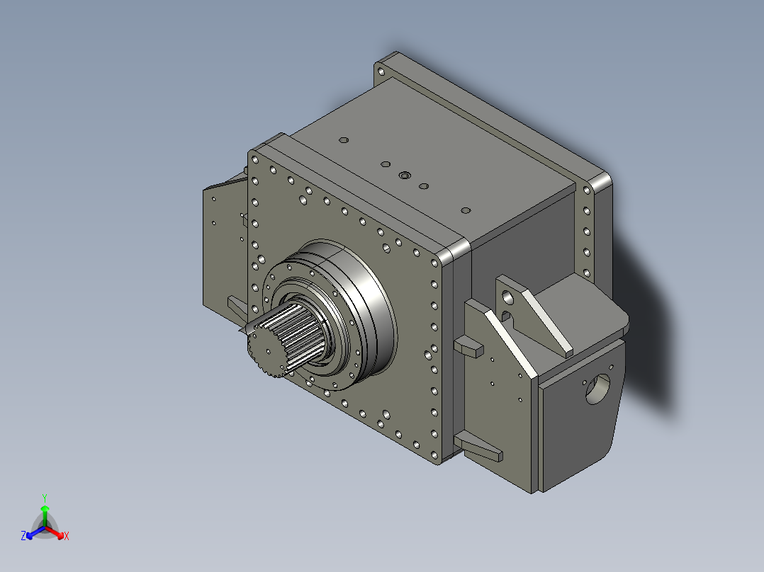 掘进机截割减速器proe三维==696029==150