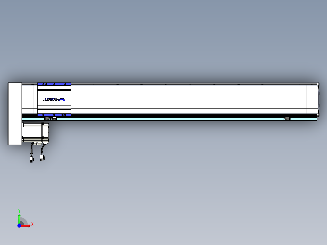 VF丝杆传动-一般环境VF14-Lxx-C-S950-BL-ZP75-C3前视图