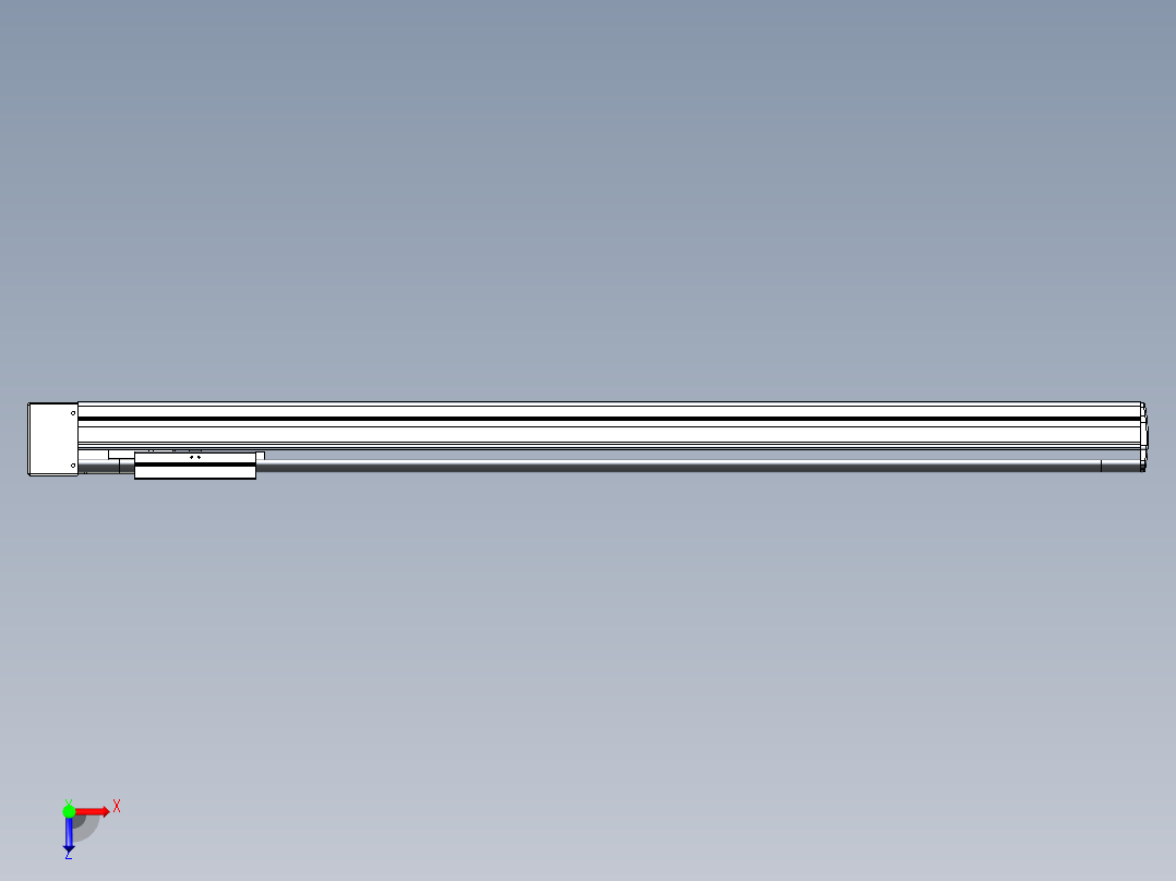VF丝杆传动-一般环境VF14-Lxx-C-S950-BL-ZP75-C3俯视图
