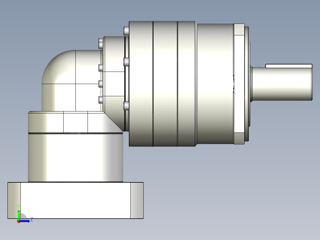 多摩川行星减速机TBR-115-L2-24HA24左视图