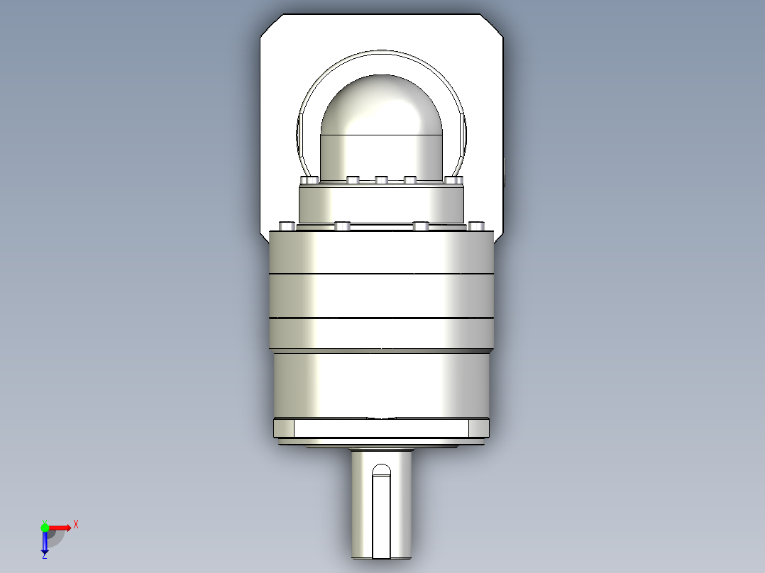 多摩川行星减速机TBR-115-L2-24HA24俯视图