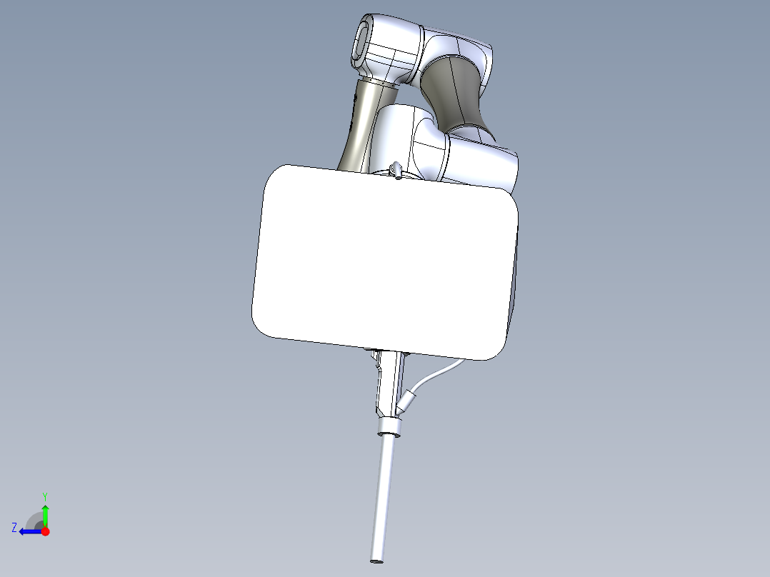 自动清洁机器人右视图