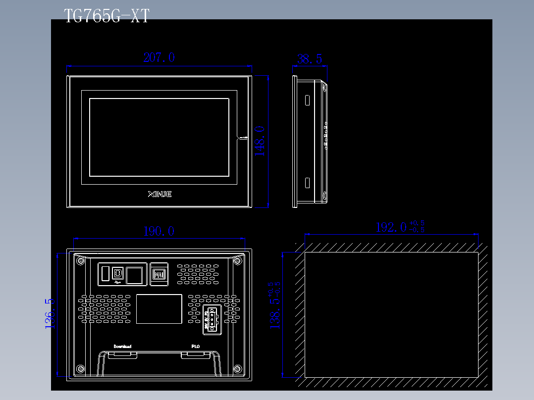 人机界面TG765G-XT