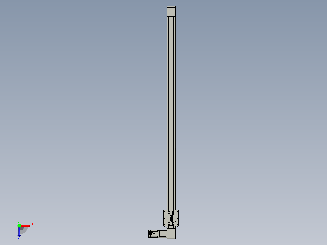 威洛博直线电机模组EB8-L200-S1800-R-P75-MS3俯视图