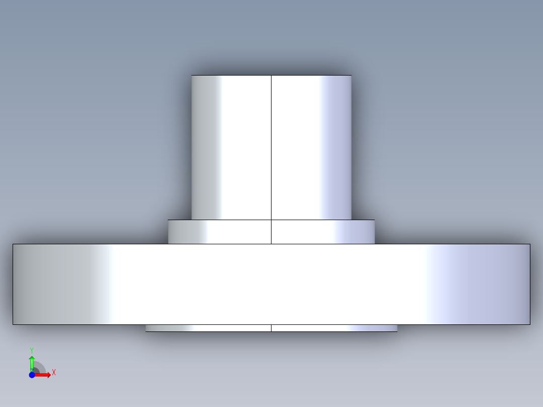 聚氯乙烯配件28-Sch80_Flange Vanstone_SPIG_856-010_1in前视图