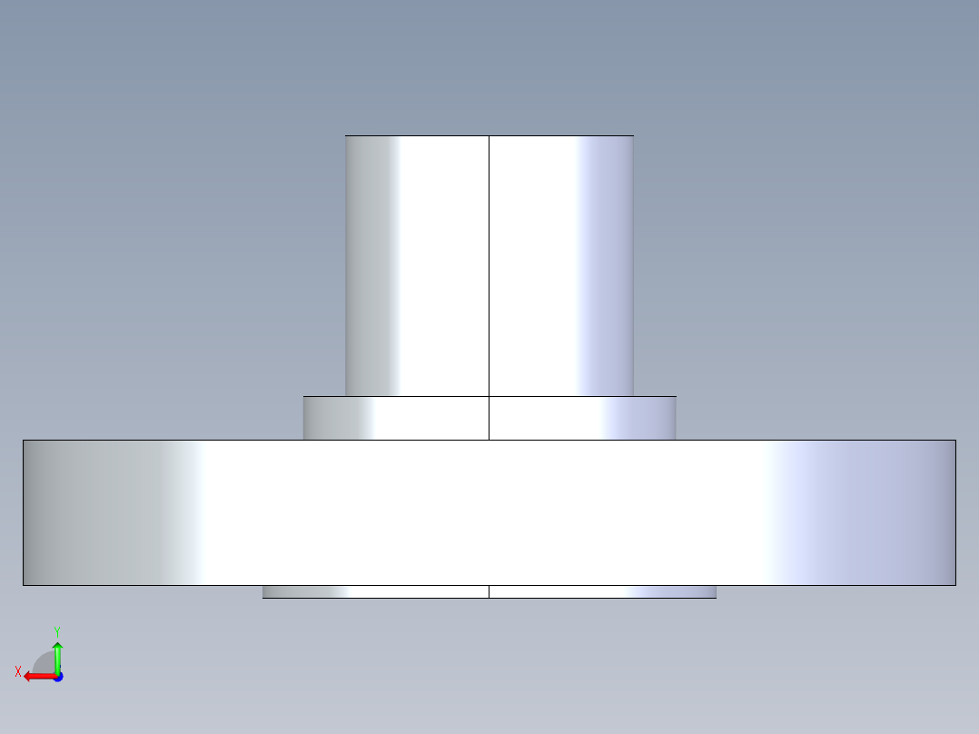 聚氯乙烯配件28-Sch80_Flange Vanstone_SPIG_856-010_1in后视图