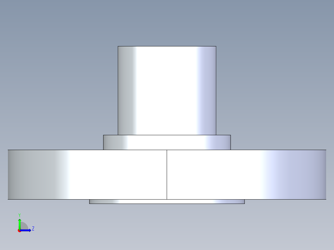 聚氯乙烯配件28-Sch80_Flange Vanstone_SPIG_856-010_1in左视图