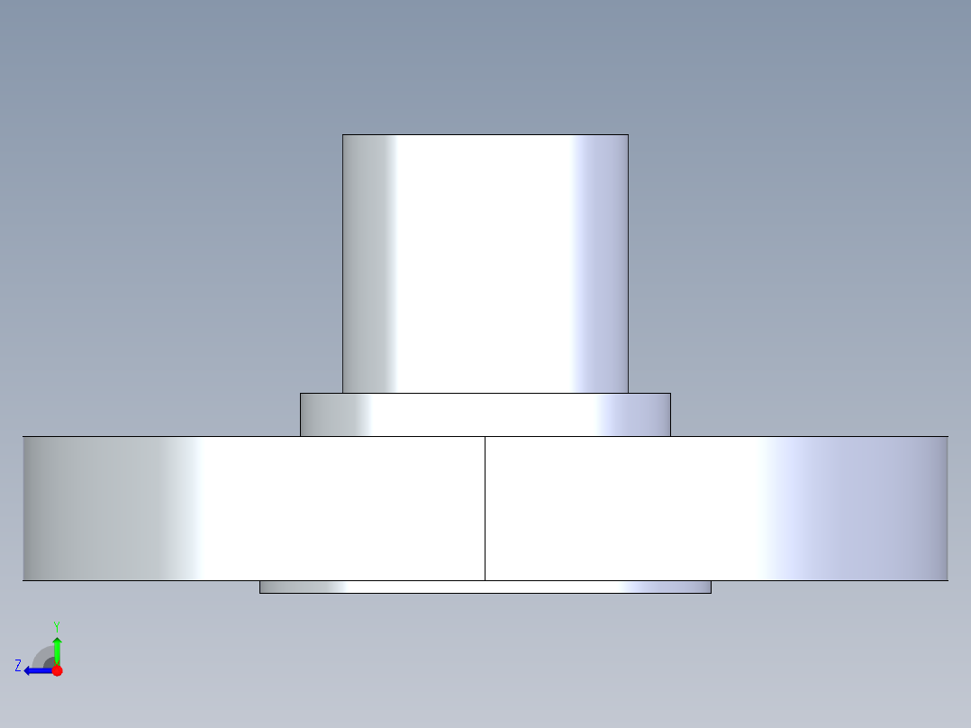 聚氯乙烯配件28-Sch80_Flange Vanstone_SPIG_856-010_1in右视图