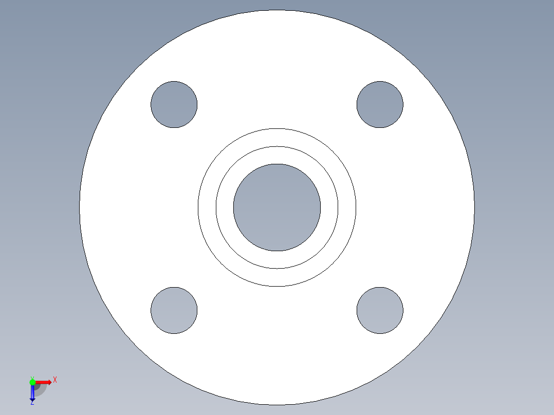 聚氯乙烯配件28-Sch80_Flange Vanstone_SPIG_856-010_1in俯视图