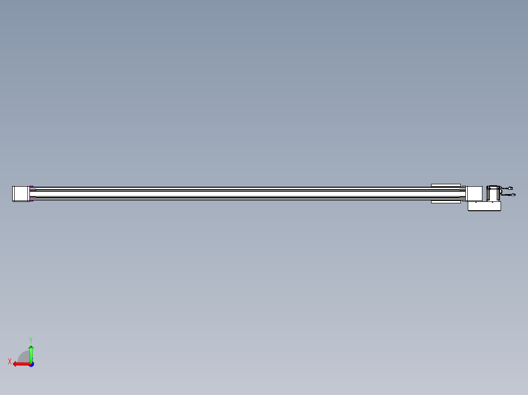 威洛博LB.GB同步带传动--欧规系列GB8-L96-S2400-BL-P75后视图