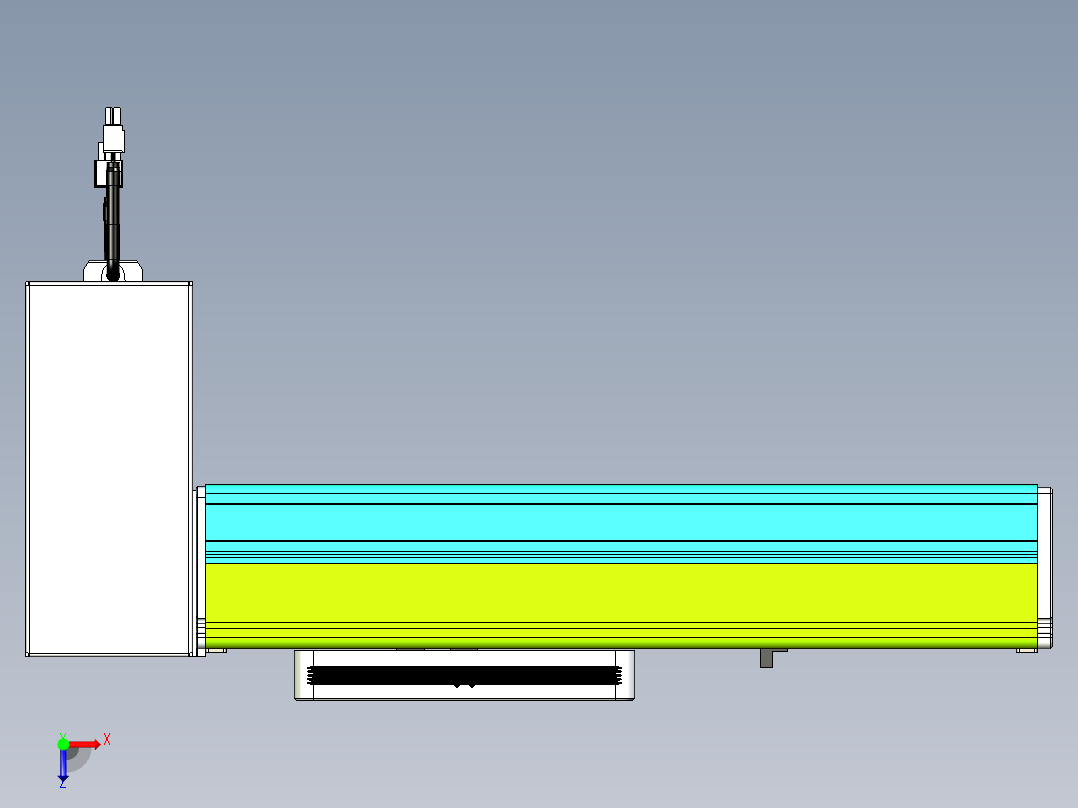 威洛博VBC同步带传动一无尘环境VBC17-L45-S150-BRD-ZP75-C3俯视图