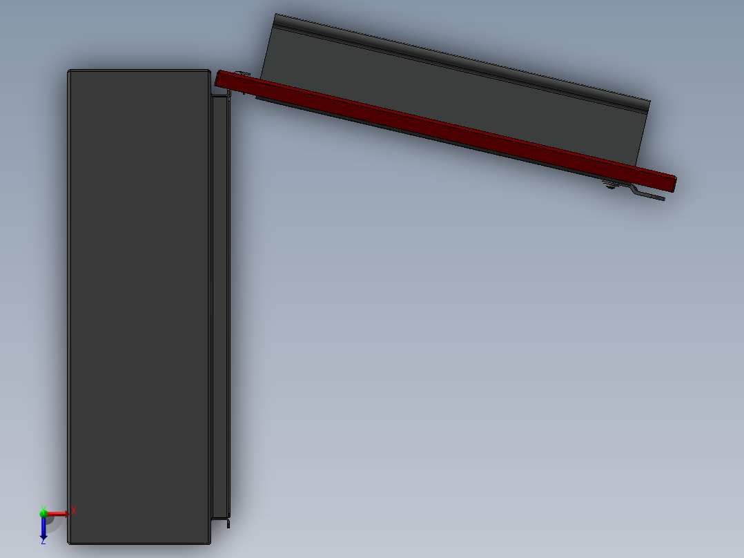 邮筒3D模型俯视图