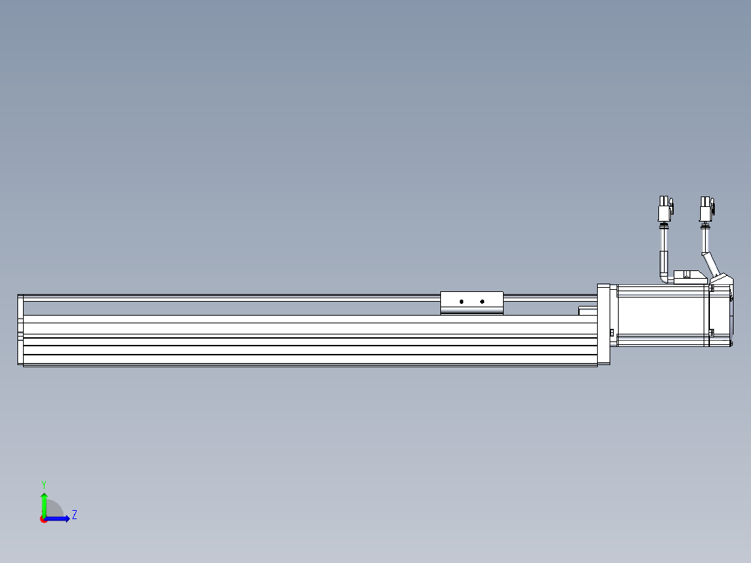 东锦丝杆传动-直线滑台模组DH60-L10-S350-BC-T400-C3左视图