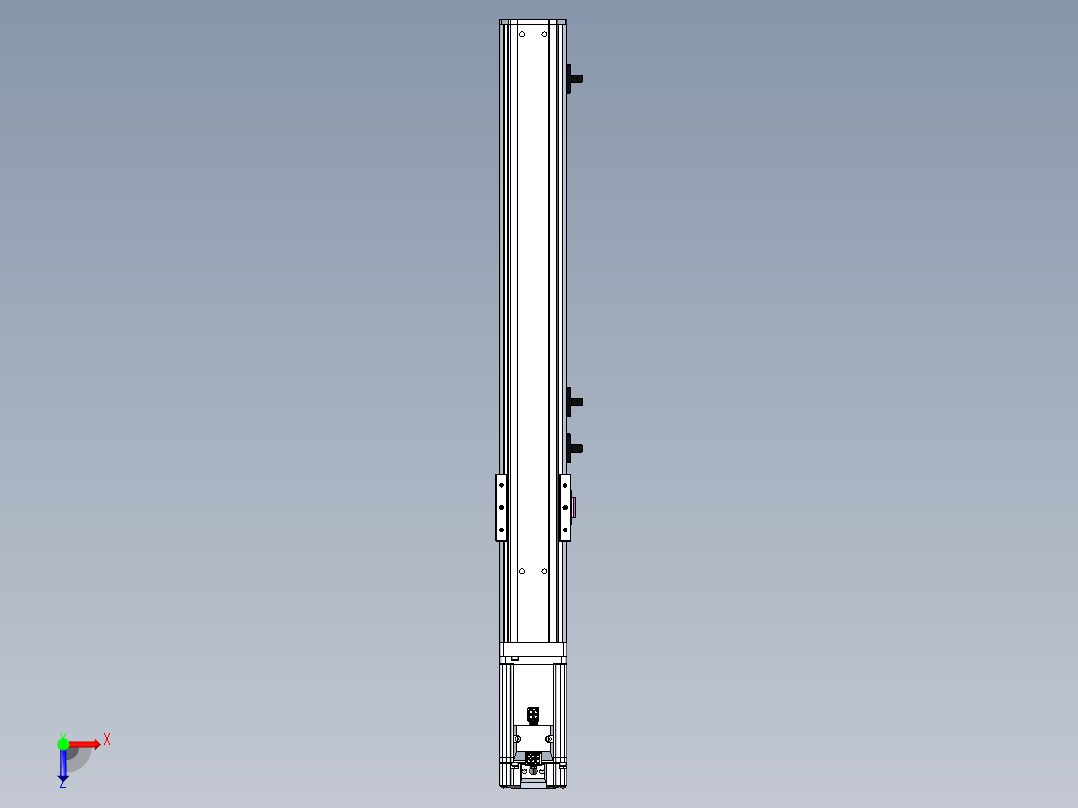 东锦丝杆传动-直线滑台模组DH60-L10-S350-BC-T400-C3俯视图