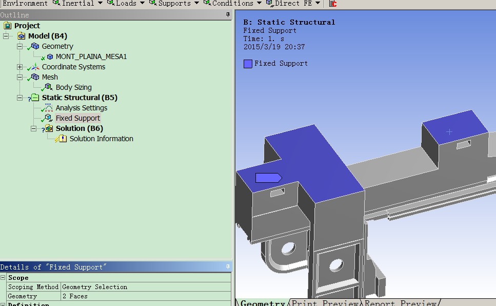 龙门铣床机身有限元论文