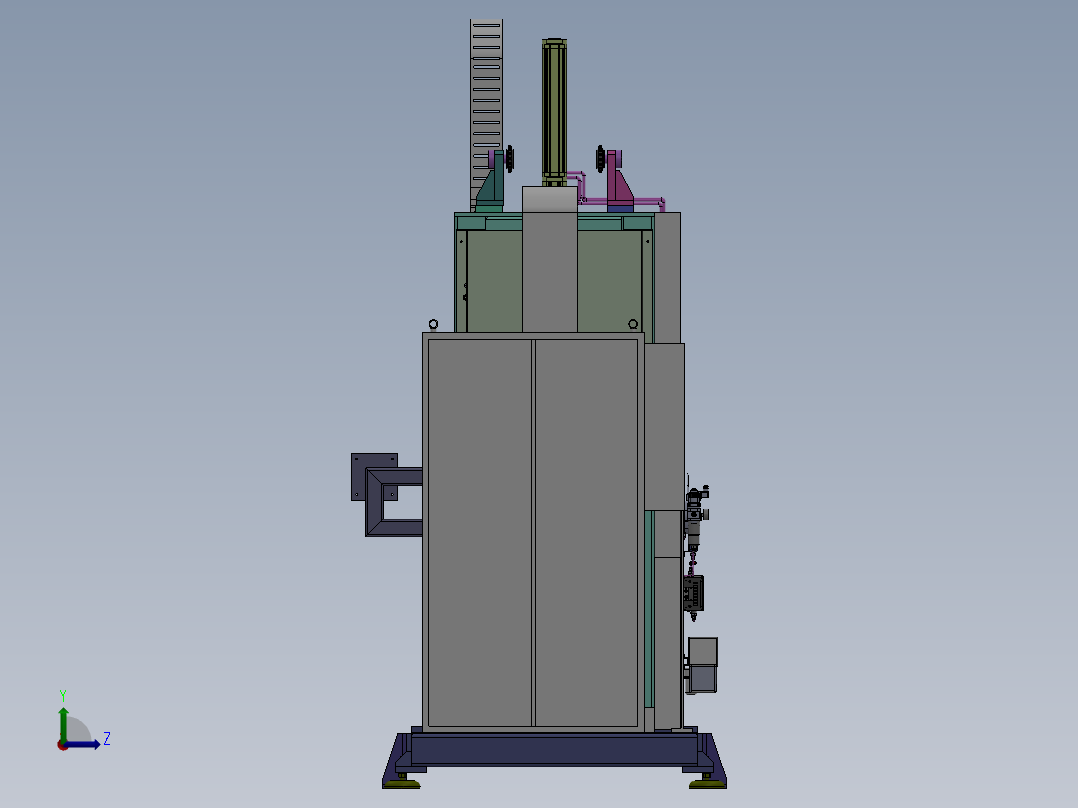 汽车螺栓拧紧返送机左视图