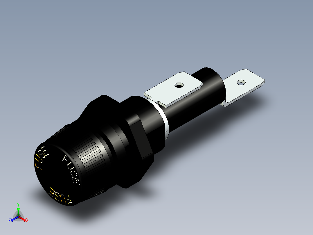 FUSE 342858-保险丝座正等轴测图