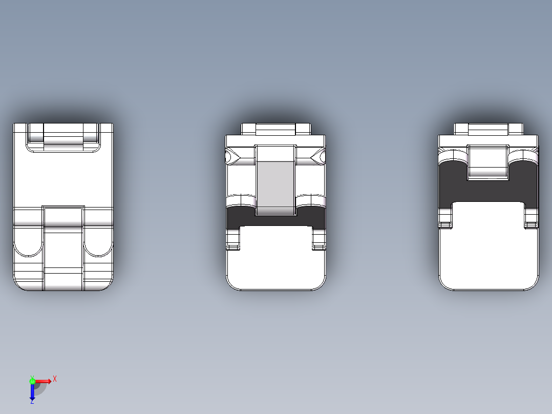 桌面手机支架俯视图