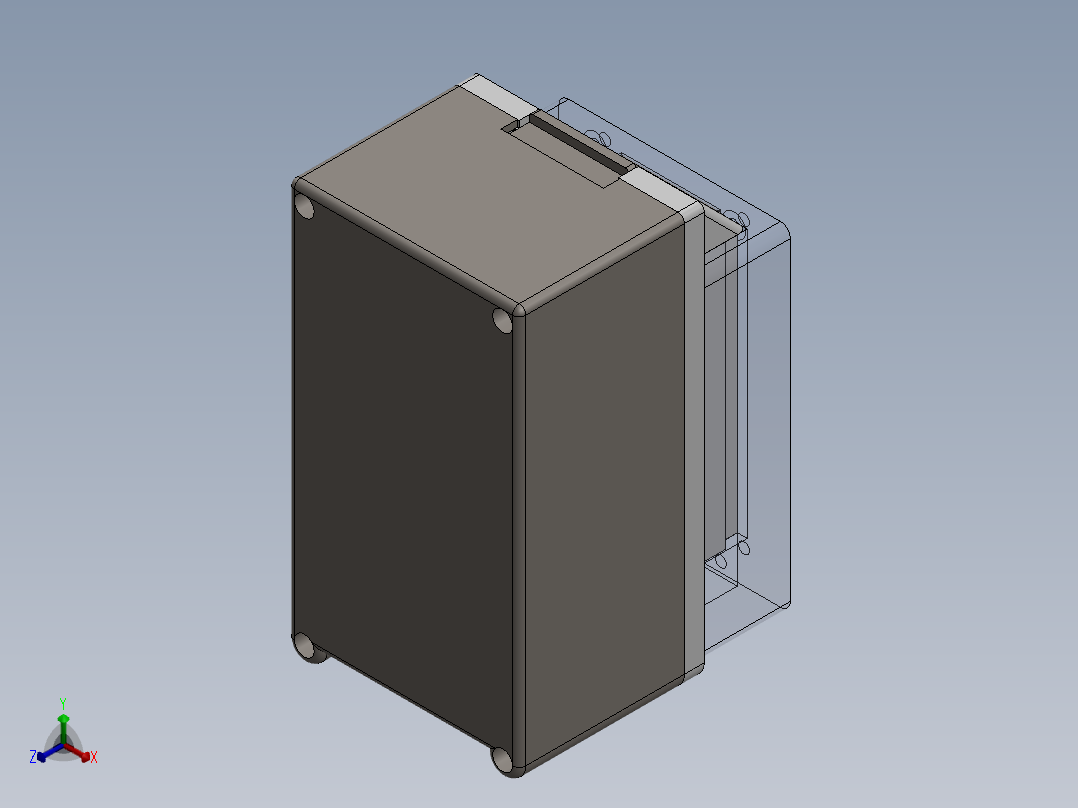 电池箱正等轴测图