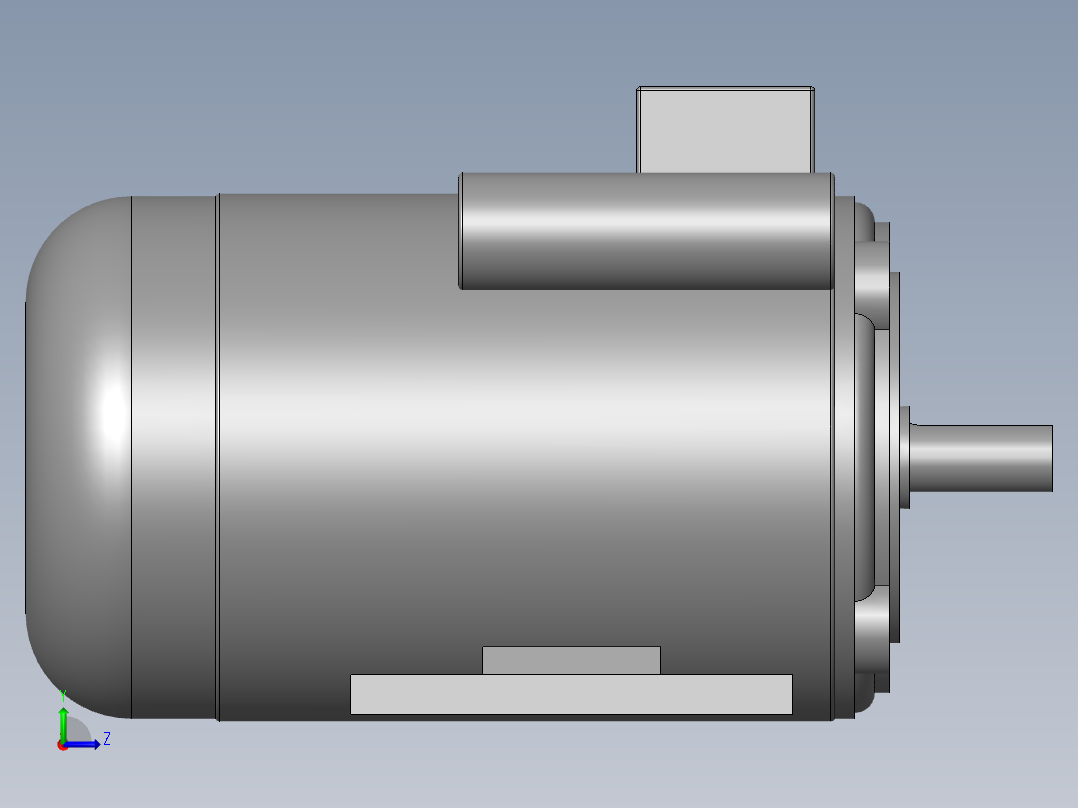 异步电机DJ_YS系列(IP44)_IMB35型_YS-90L-2_1左视图
