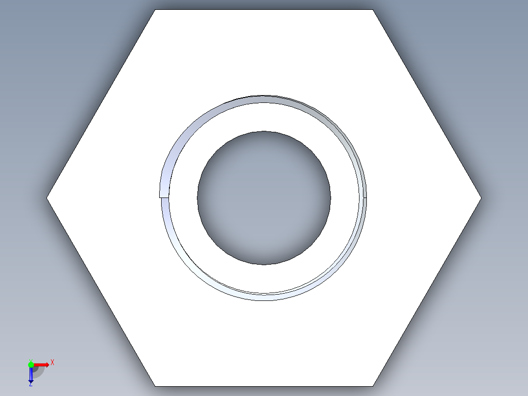 聚氯乙烯配件18-Sch80_ReducerBushing_MPTxFPT_839-130_1in x 0.5in俯视图