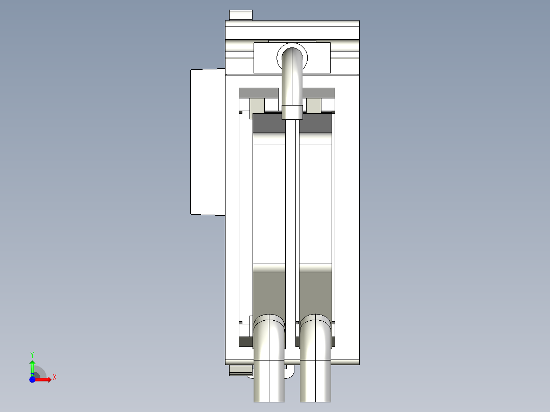 基恩士KV-H40S_H20G_kc图纸模型前视图